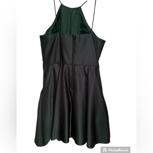 Blondie Cocktail Dress Deep Green - Picture 3 of 8